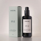 routine Lucy in the Sky Natural Mist - dark glass spray bottle with sage green cardboard box