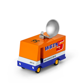 candylab toys news van - wooden toy car