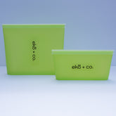 reusable silicone sandwich and snack lunch bag set