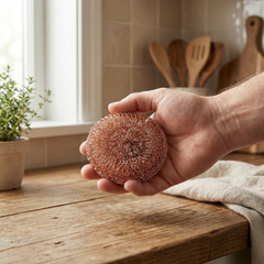 Copper Pot Scrubber - Non-Scratch Kitchen Scourer (3.25")