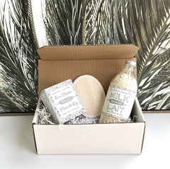 Ultimate Rice Flower Bath Bundle: Milk Bath, Candle & Scrubber