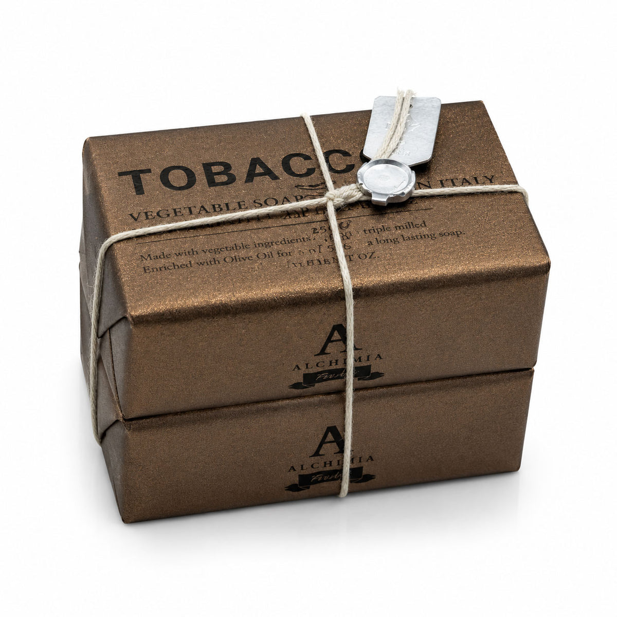 Alchimia Italian Soap | Tobacco Bar Soap for Men – Vegan & Plastic-Free