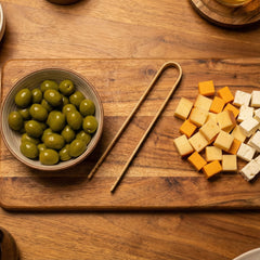 Natural Bamboo Tongs — 6-Inch Multi-Purpose Kitchen & Spa Utensil