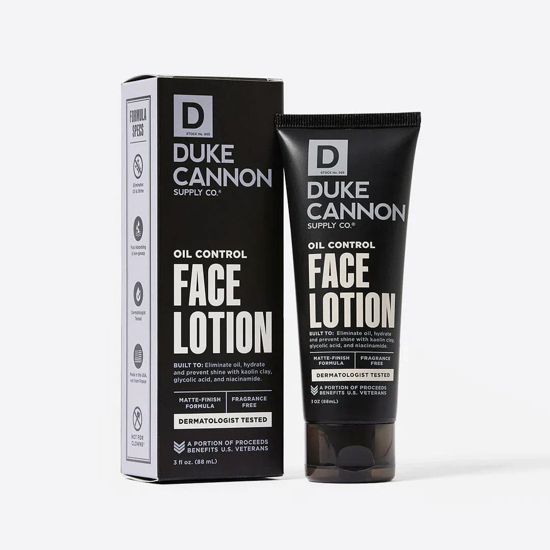 Duke Cannon: Oil Control Face Lotion