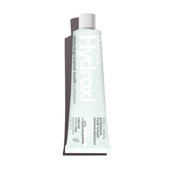 David's Hydroxi toothpaste tube in pale blue with white cap, featuring natural mild mint formula for whitening and enamel health