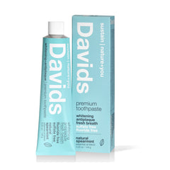 David's spearmint toothpaste and packaging