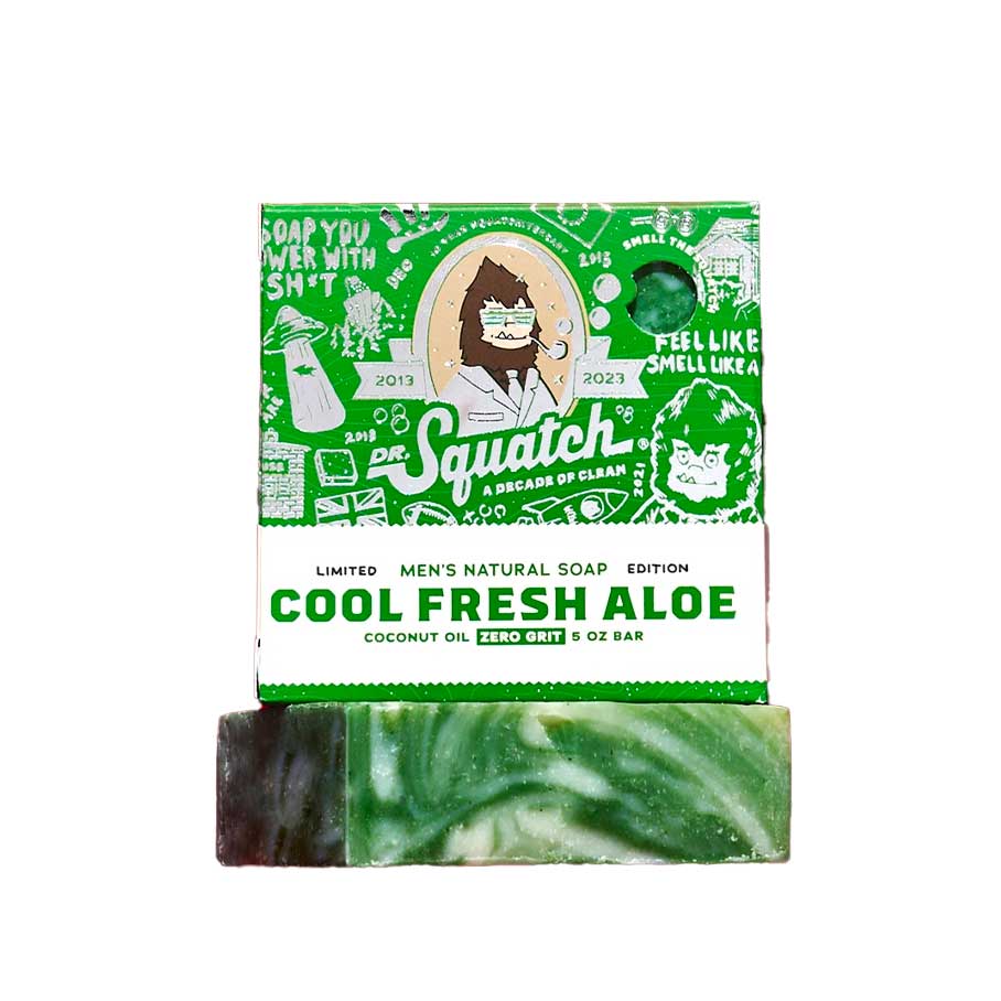 Dr. Squatch All Natural Bar Soap: Anniversary Edition - Cool Fresh Aloe