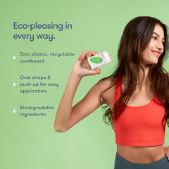 HiBAR Deodorant – Fresh Rain & Cucumber, Aluminum‑Free, Plastic‑Free