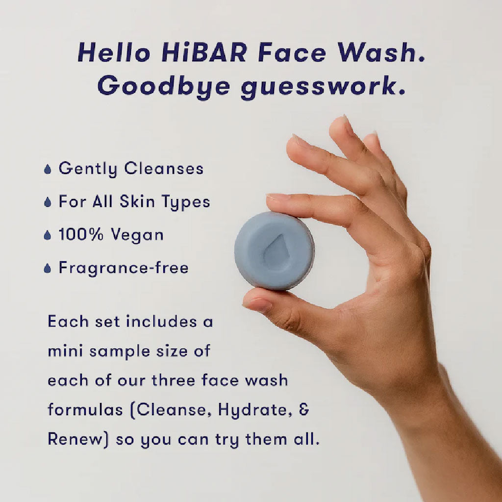 Solid Face Wash Sampler Pack | HiBAR