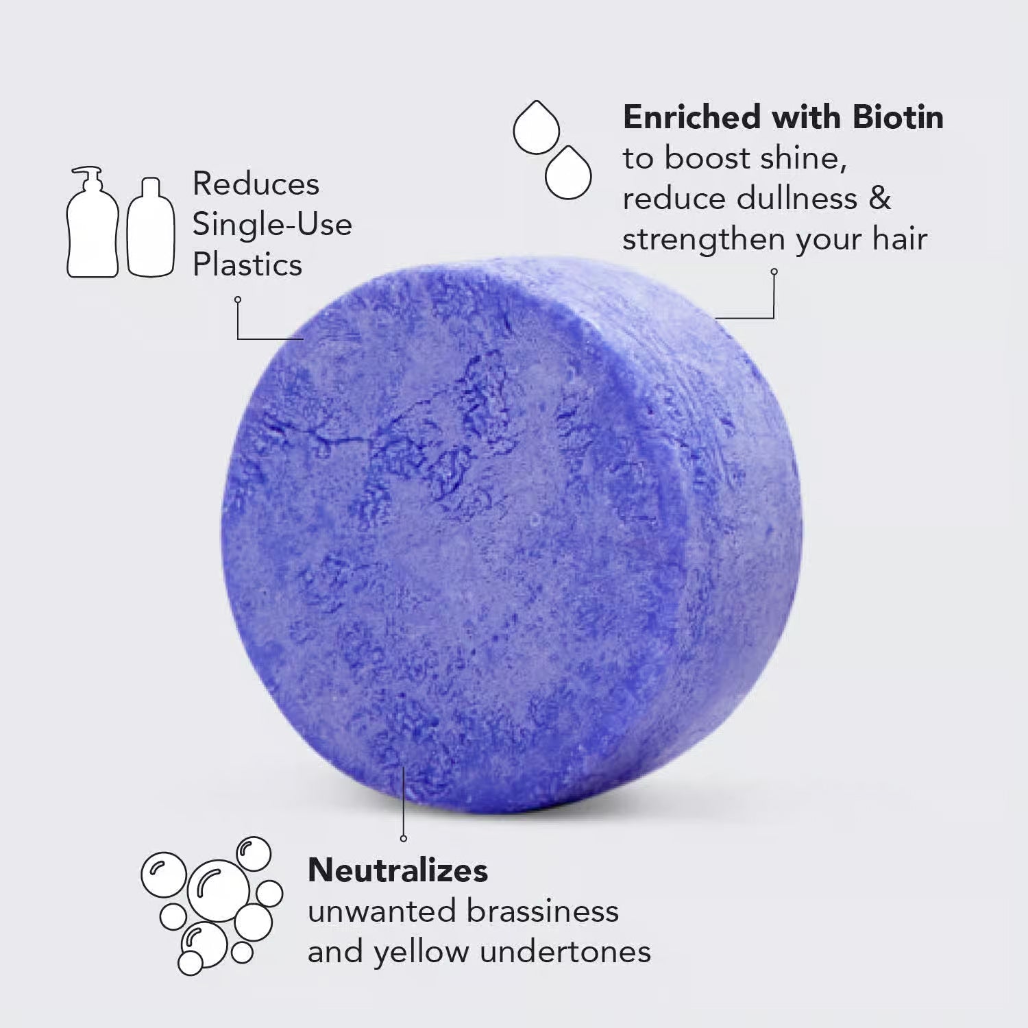 kitsch - Purple Shampoo Bar with Biotin for Toning