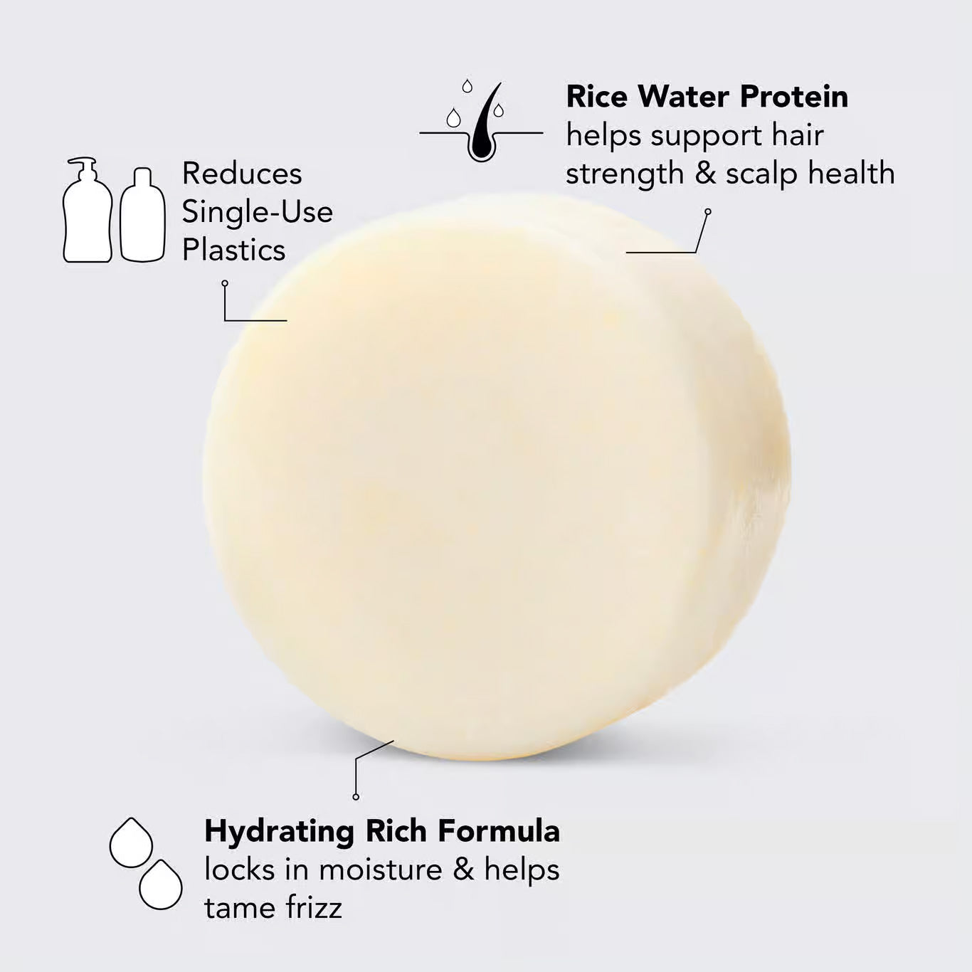 kitsch - Rice Water Conditioner Bar for Hair Growth