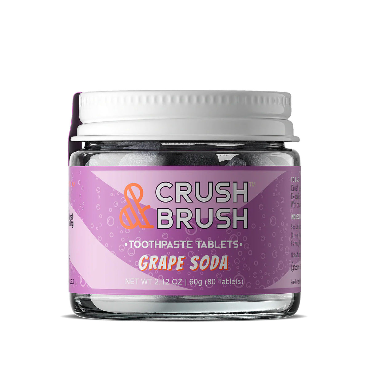 Crush & Brush Organic Toothpaste Tablets | Grape Soda – EcoFreax