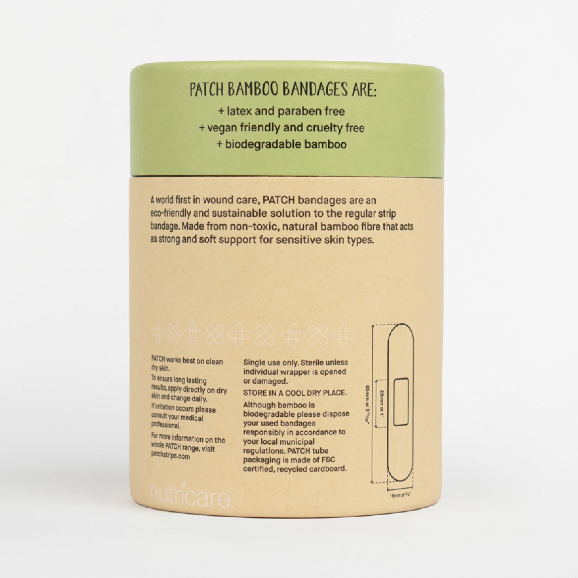 PATCH Natural Bamboo Bandages – Value Pack (100)