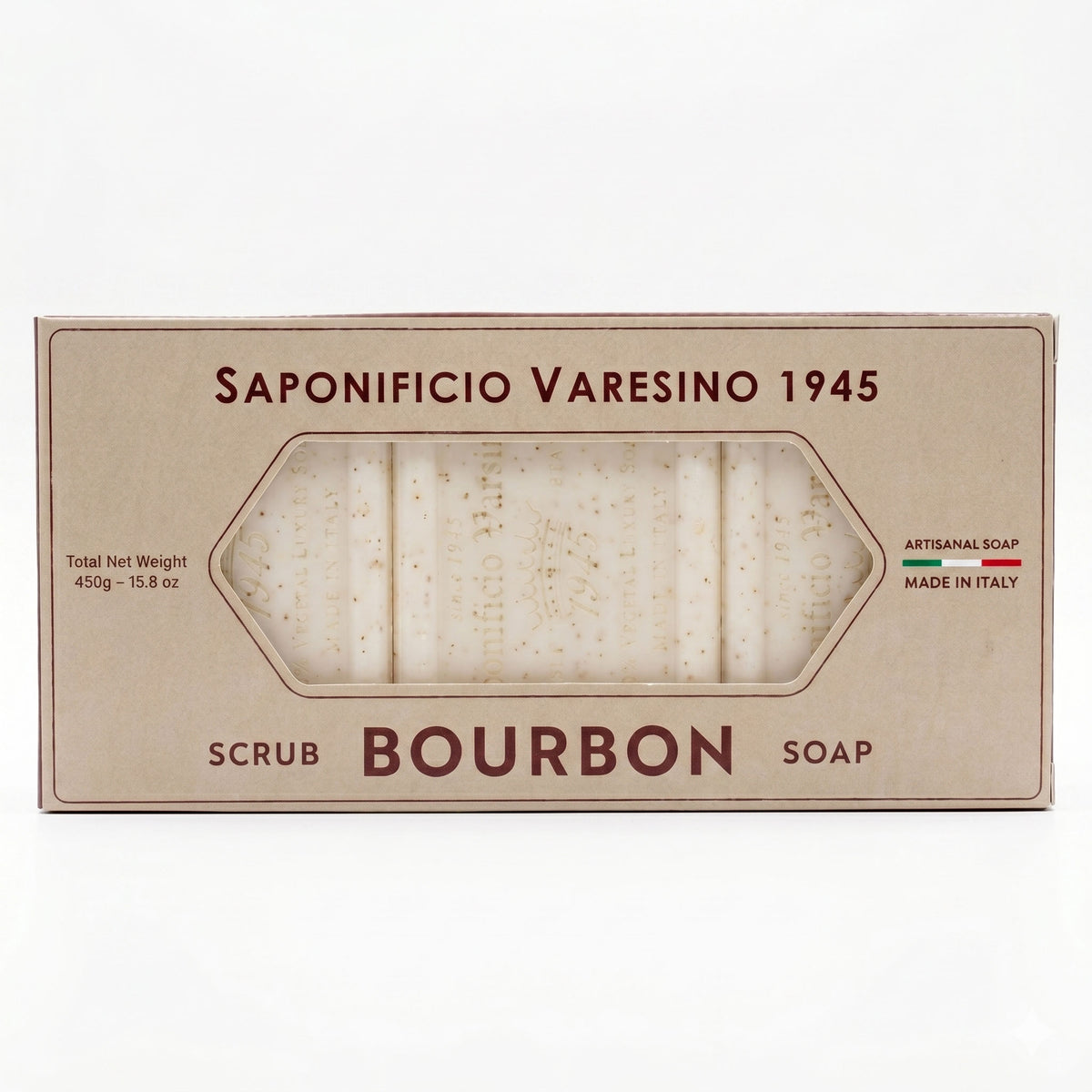 Saponificio Varesino 1945 Bourbon Scrub Soap Gift Set 🇮🇹
