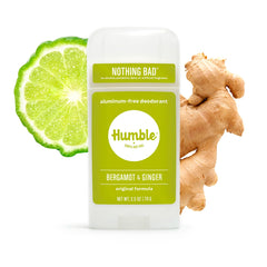 all natural deodorant - bergamot & ginger | humble deodorant canada