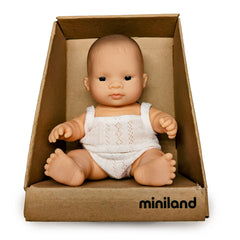 miniland Baby Doll Asian Boy 8¼"