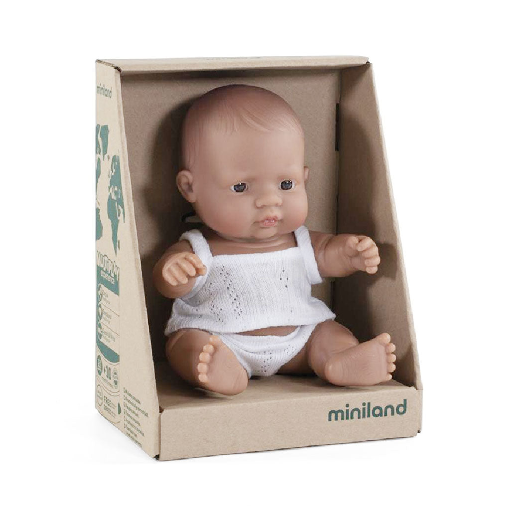 miniland Baby Doll Latino Boy 8¼"