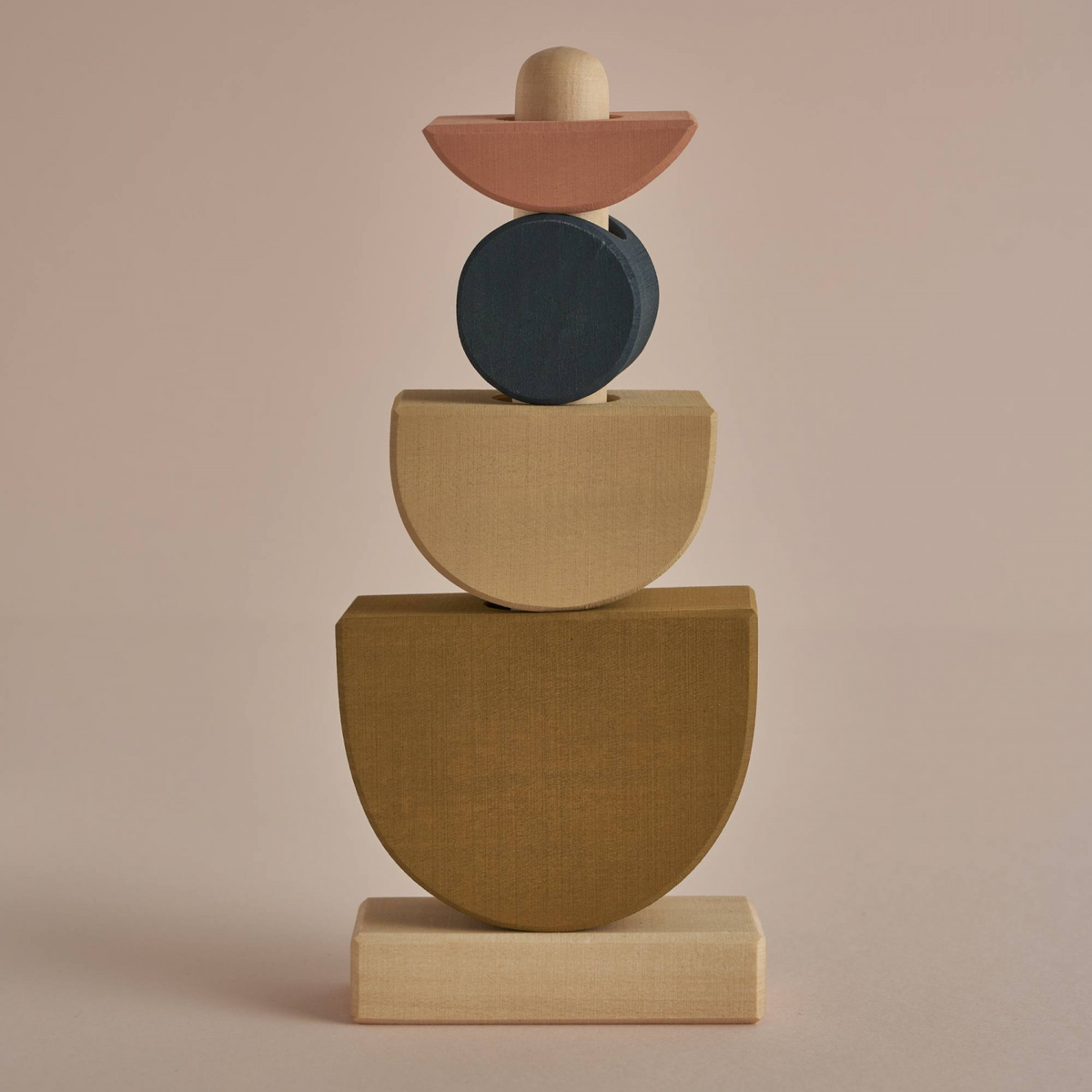 Raduga Grez - Shapes Stacking Tower | Wooden Toy