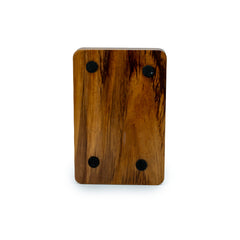 teak wood soap dish - waterfall