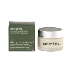 routine Dirty Hipster No.1 Natural Deodorant — Aluminum-Free Jar with Pure Patchouli Scent