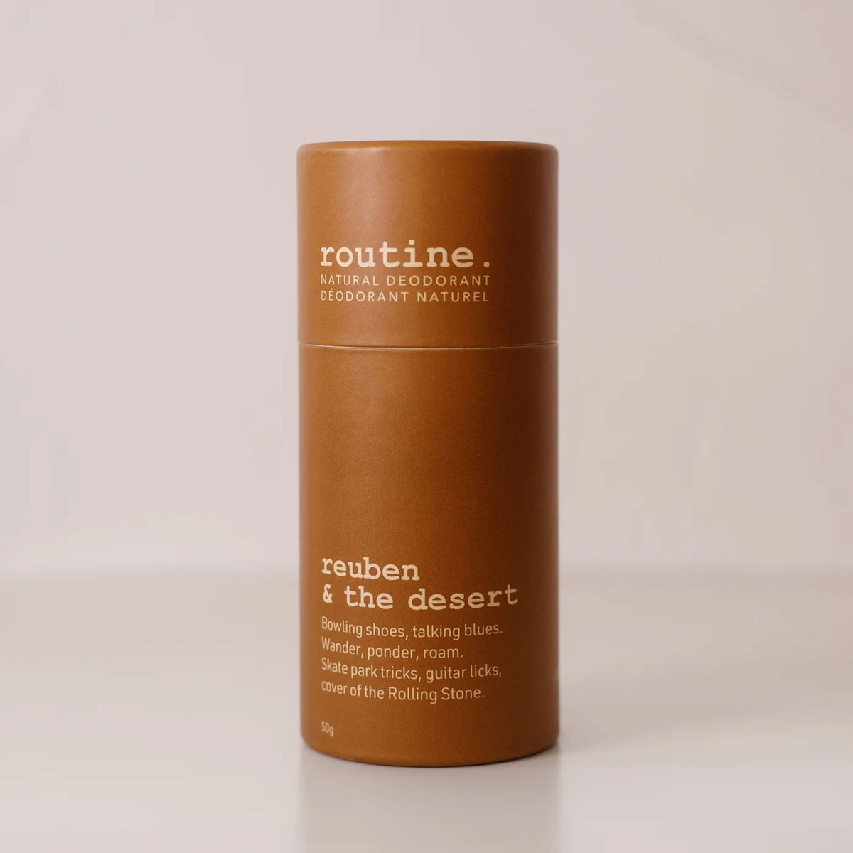routine Reuben & the Desert – Warm Amber & Spiced Oud Natural Deodorant Stick, 50 g