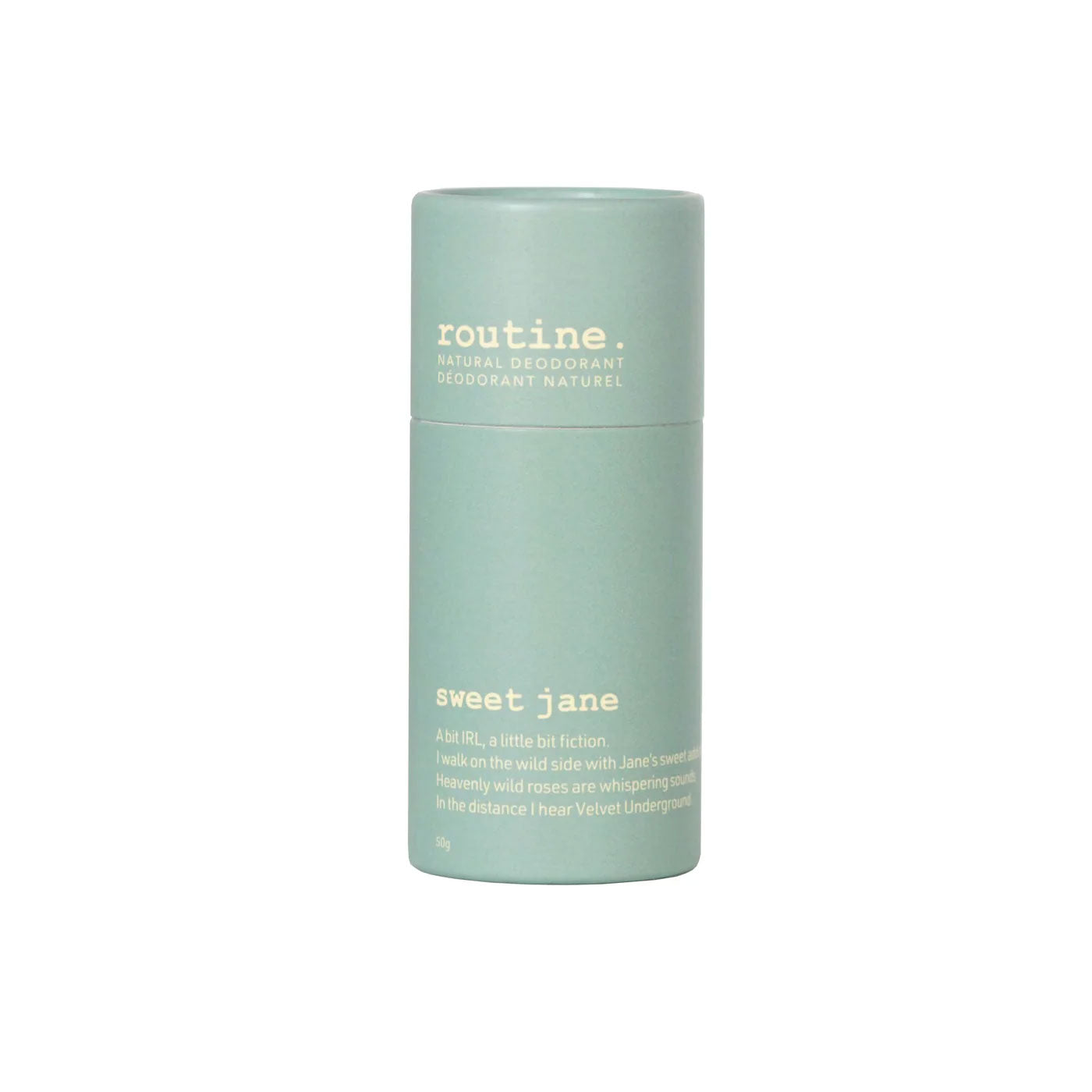 routine Sweet Jane – Wild Rose & Vanilla Natural Deodorant Stick, 50 g