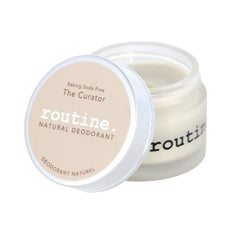 routine The Curator Natural Deodorant Jar— Baking Soda Free Cream