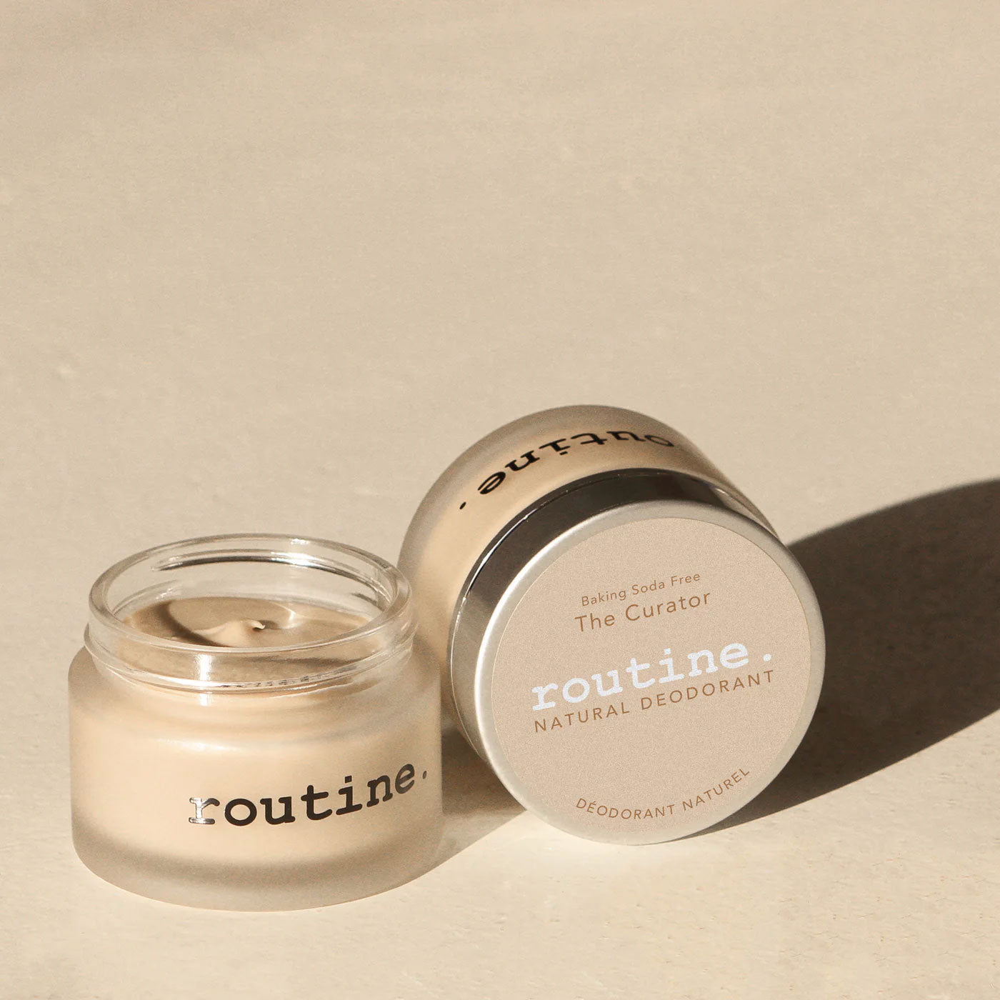 routine The Curator Natural Deodorant Jar— Baking Soda Free Cream
