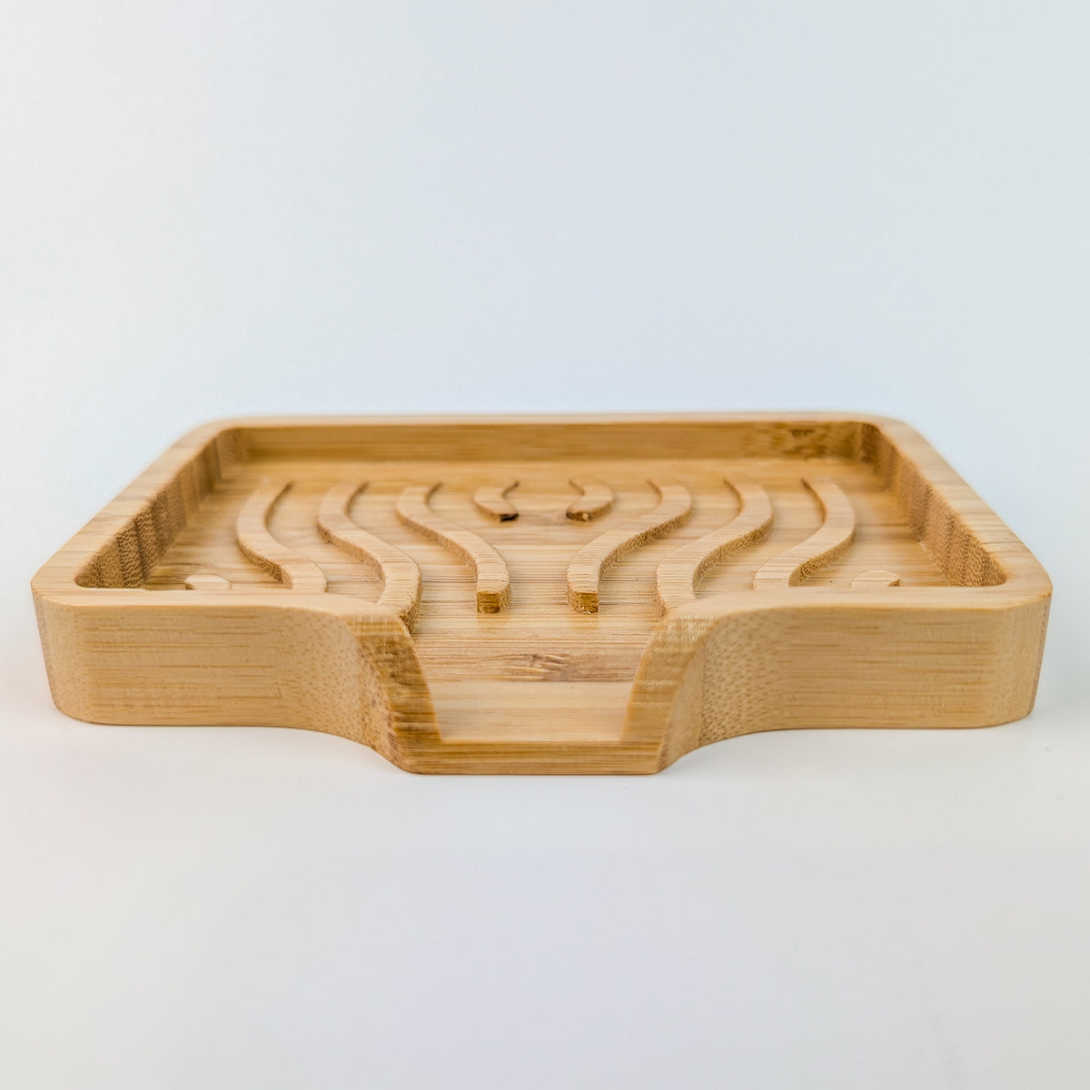 Bamboo Wave Soap Dish – Compact & Stylish