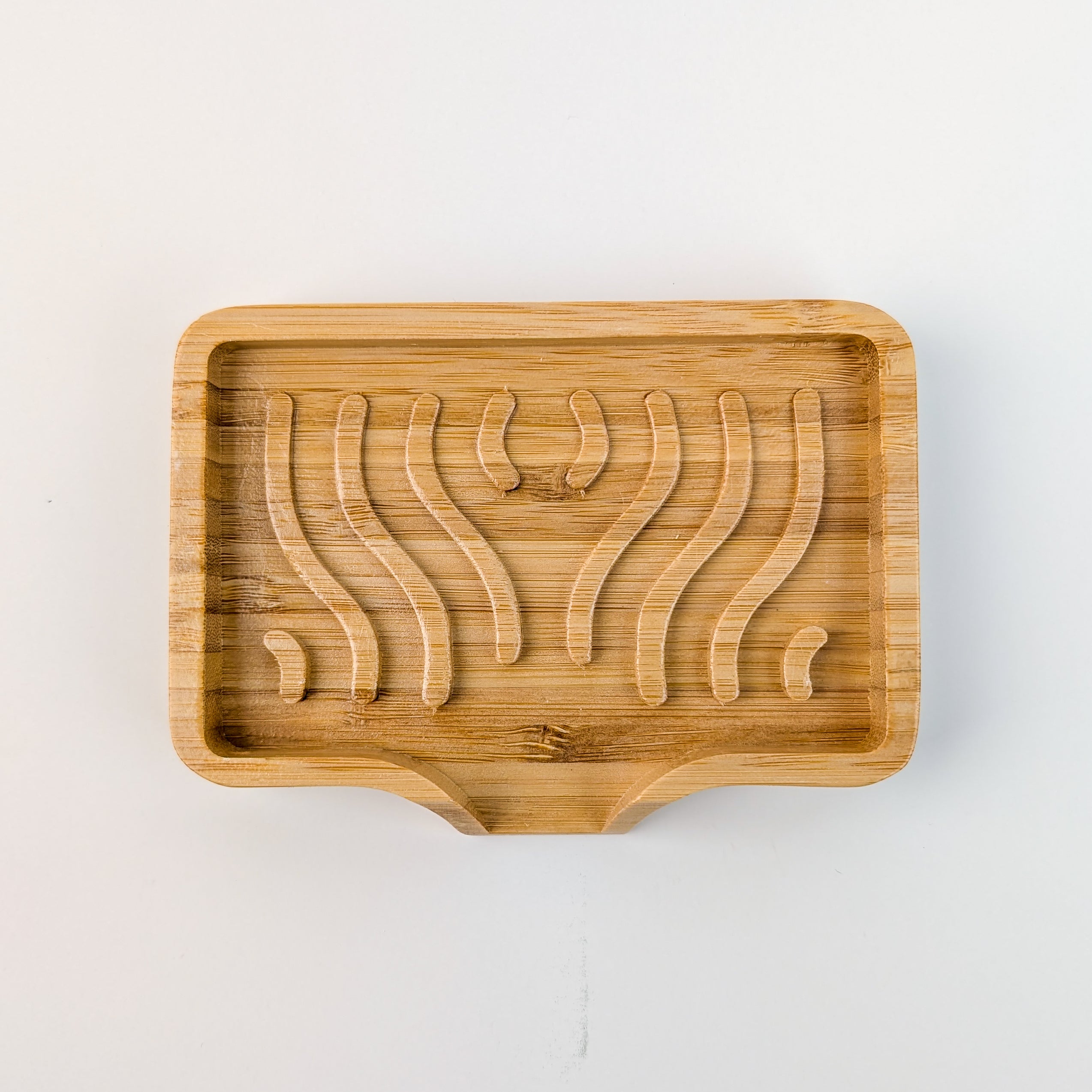 Bamboo Wave Soap Dish – Compact & Stylish