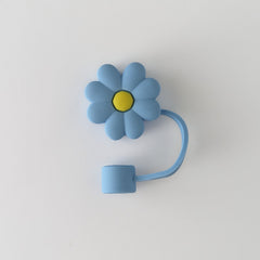 Cute Silicone Straw Toppers - Daisy Flower | Wide Straw