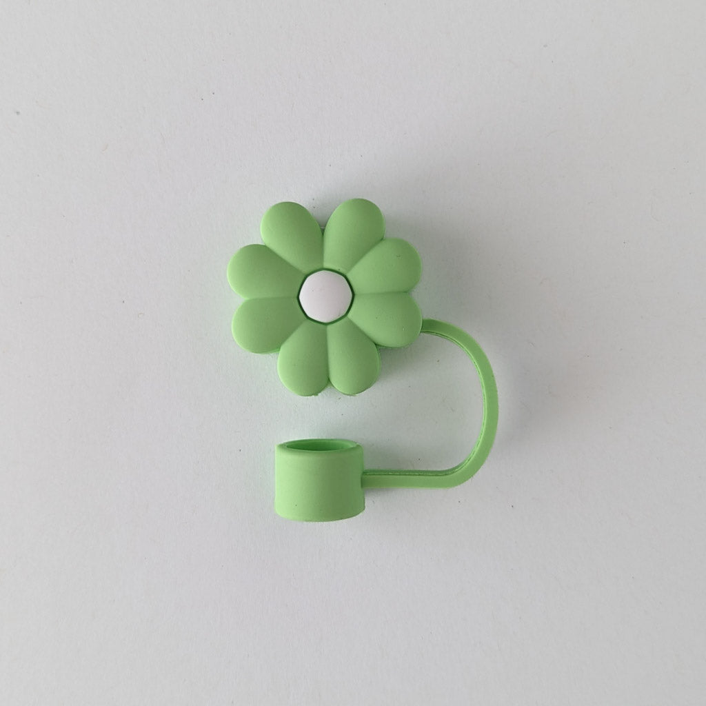 Cute Silicone Straw Toppers - Daisy Flower | Wide Straw