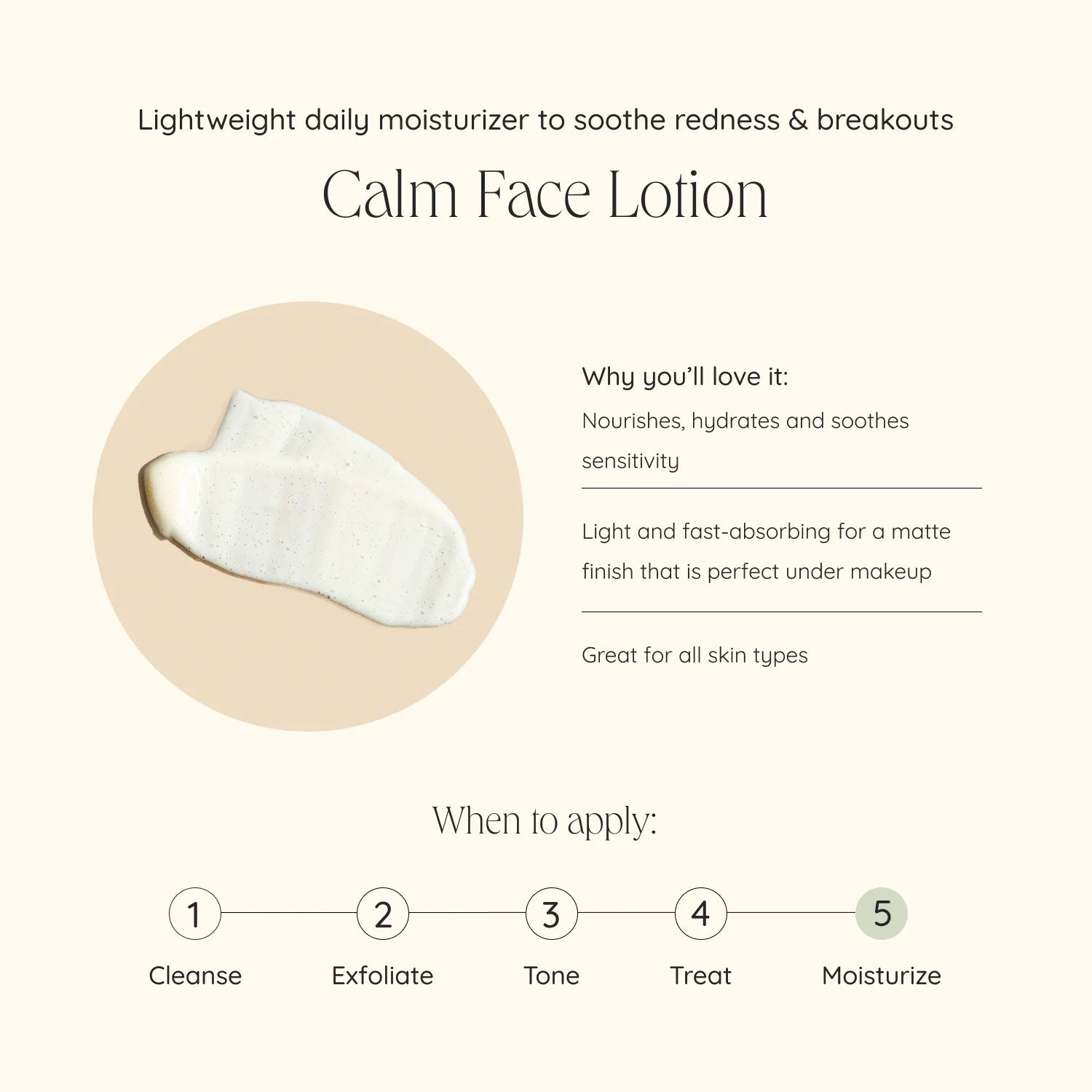 wildcraft CALM face lotion fact sheet