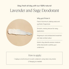 Lavender and Sage Natural Deodorant