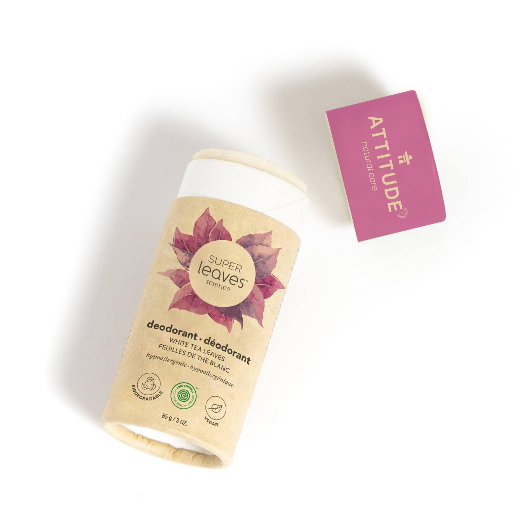 plastic free natural deodorant - white tea leaves (super leaves)