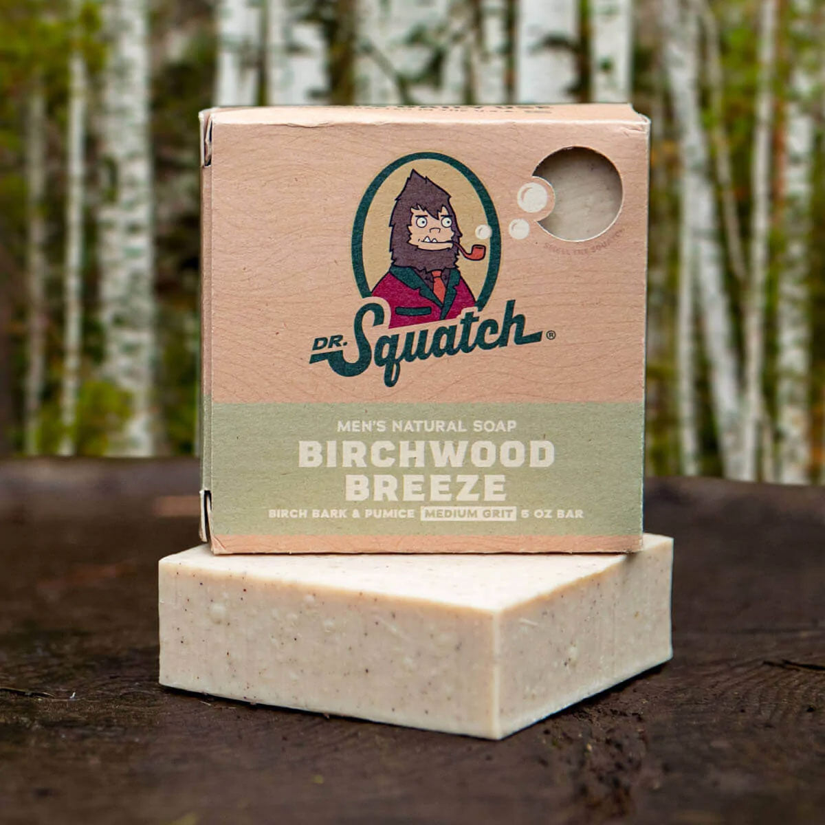 Dr. Squatch All Natural Bar Soap for Men - Birchwood Breeze