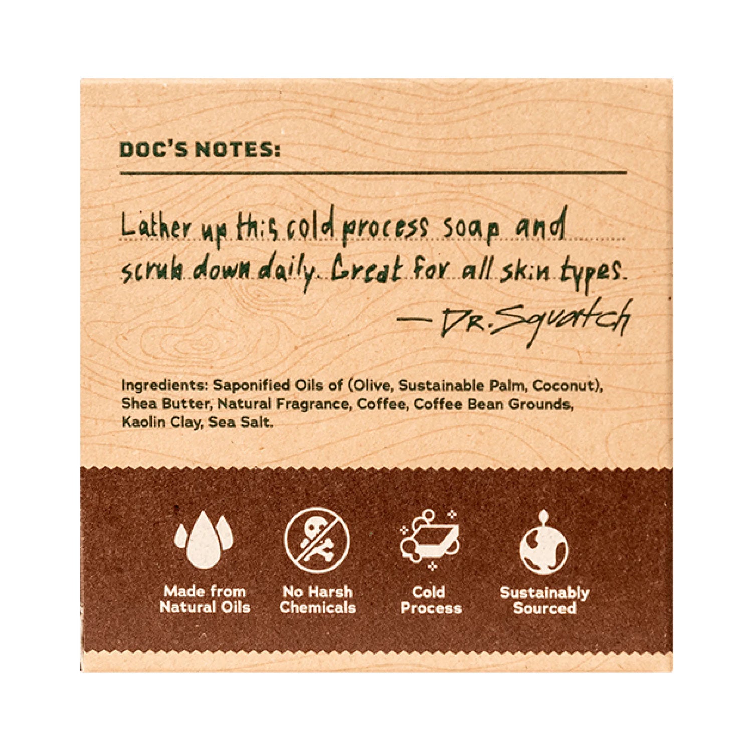 Dr. Squatch All Natural Bar Soap for Men - Cold Brew Cleanse