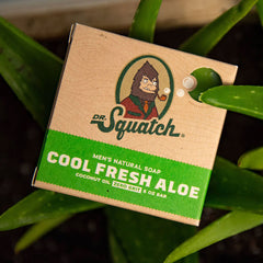 Dr. Squatch All Natural Bar Soap for Men - Cool Fresh Aloe