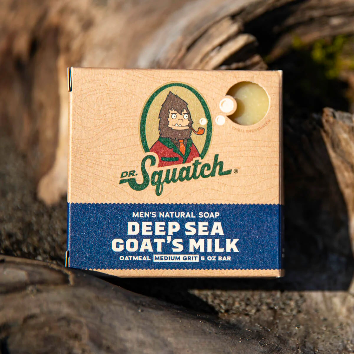 Dr. Squatch All Natural Bar Soap for Men - Deep Sea Goat's Milk