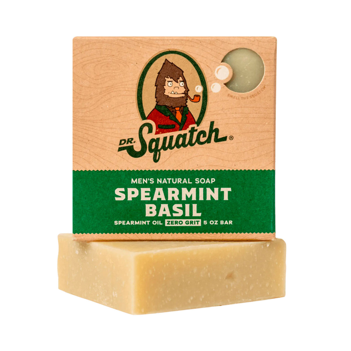 Dr. Squatch All Natural Bar Soap for Men - Spearmint Basil Scrub