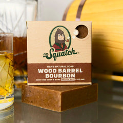 Dr. Squatch All Natural Bar Soap for Men - Wood Barrel Bourbon