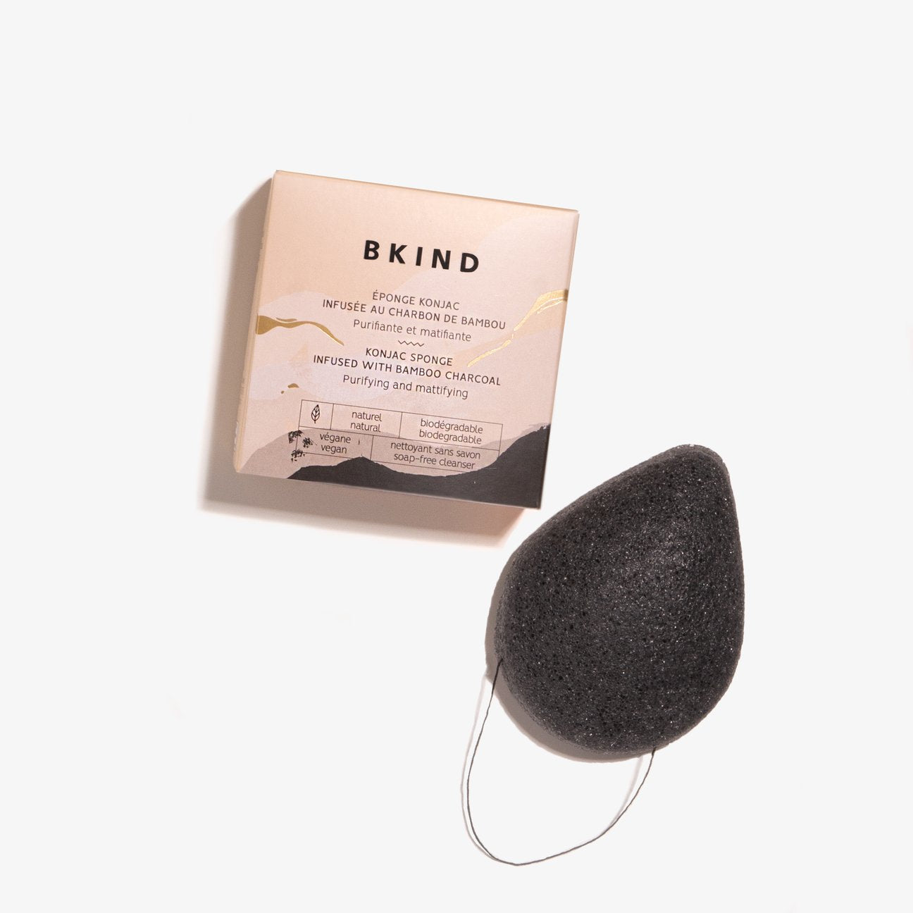 BKIND | konjac sponge with bamboo charcoal - EcoFreax | Think Bigger.