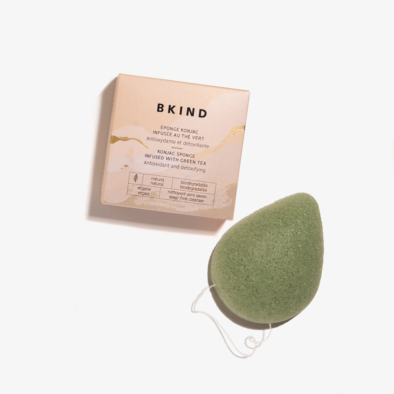 BKIND | konjac sponge with green tea - EcoFreax | Think Bigger.