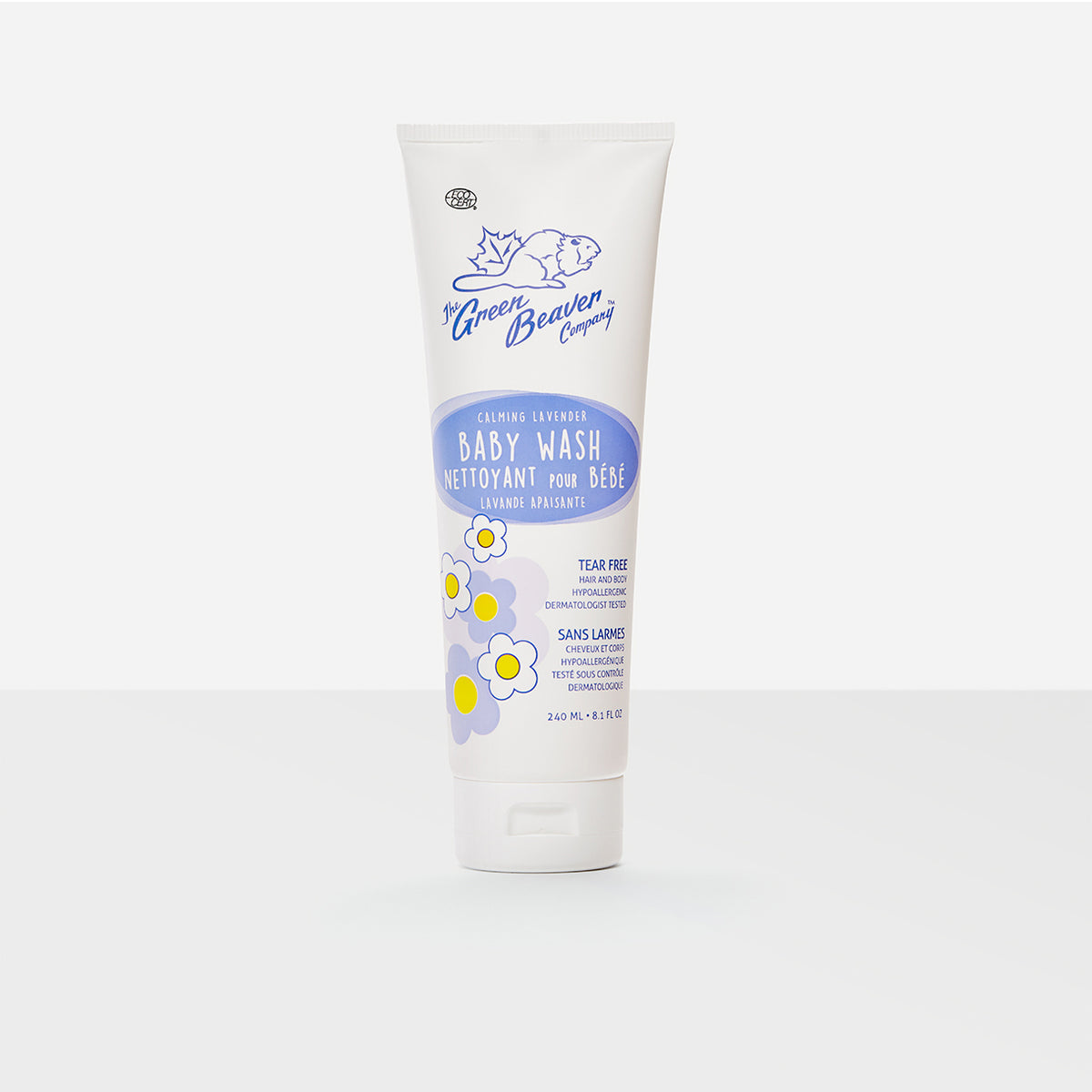 hair and body natural baby wash - lavender