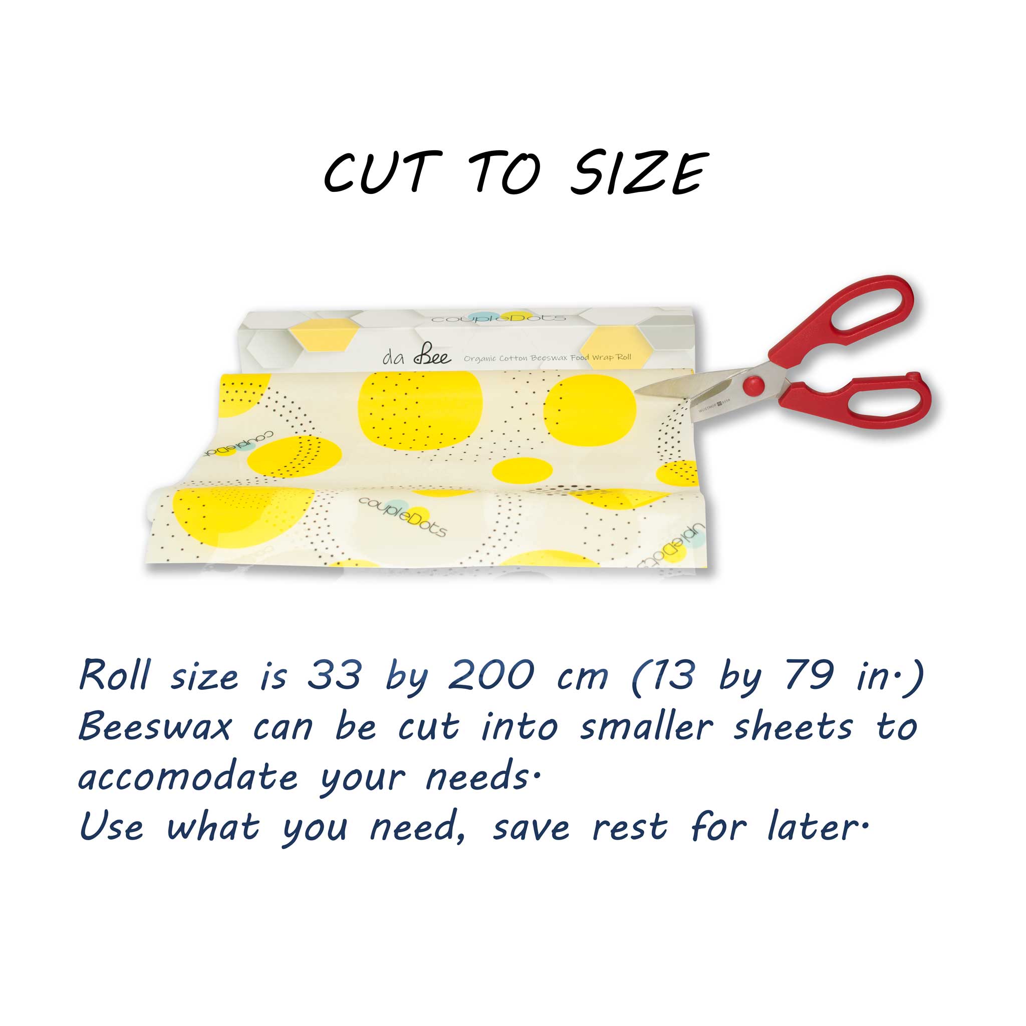 da Bee | Beeswax Reusable Food Wrap Roll - EcoFreax | Think Bigger.