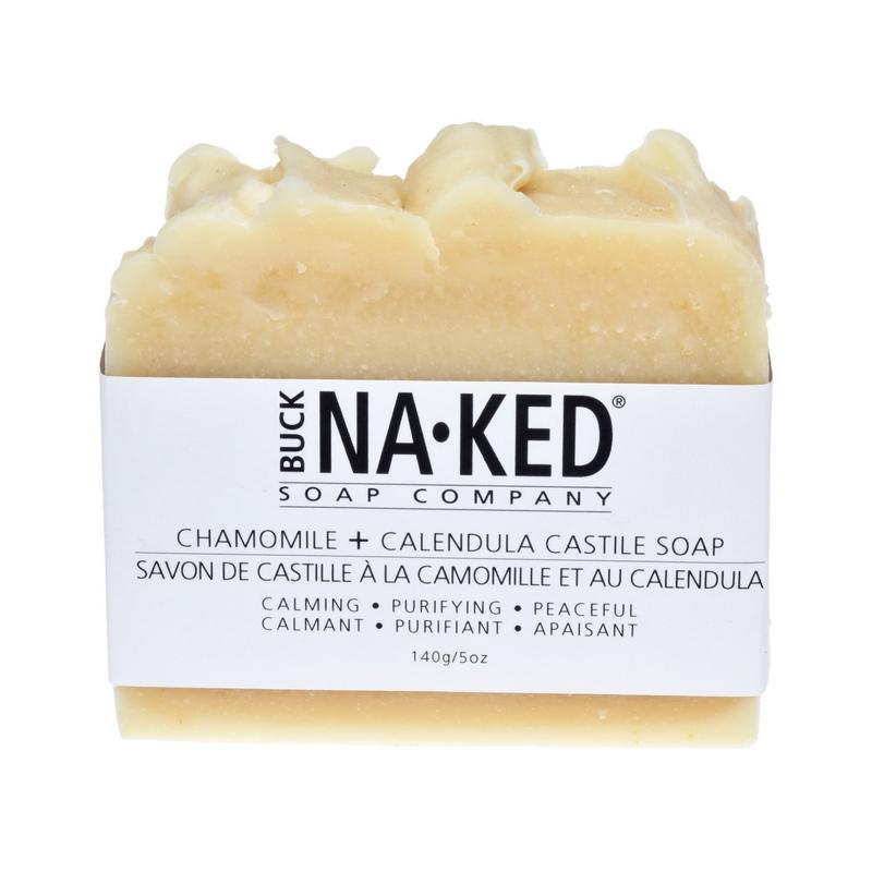 Buck Naked | chamomile & calendula castile vegan soap bar - EcoFreax | Think Bigger.