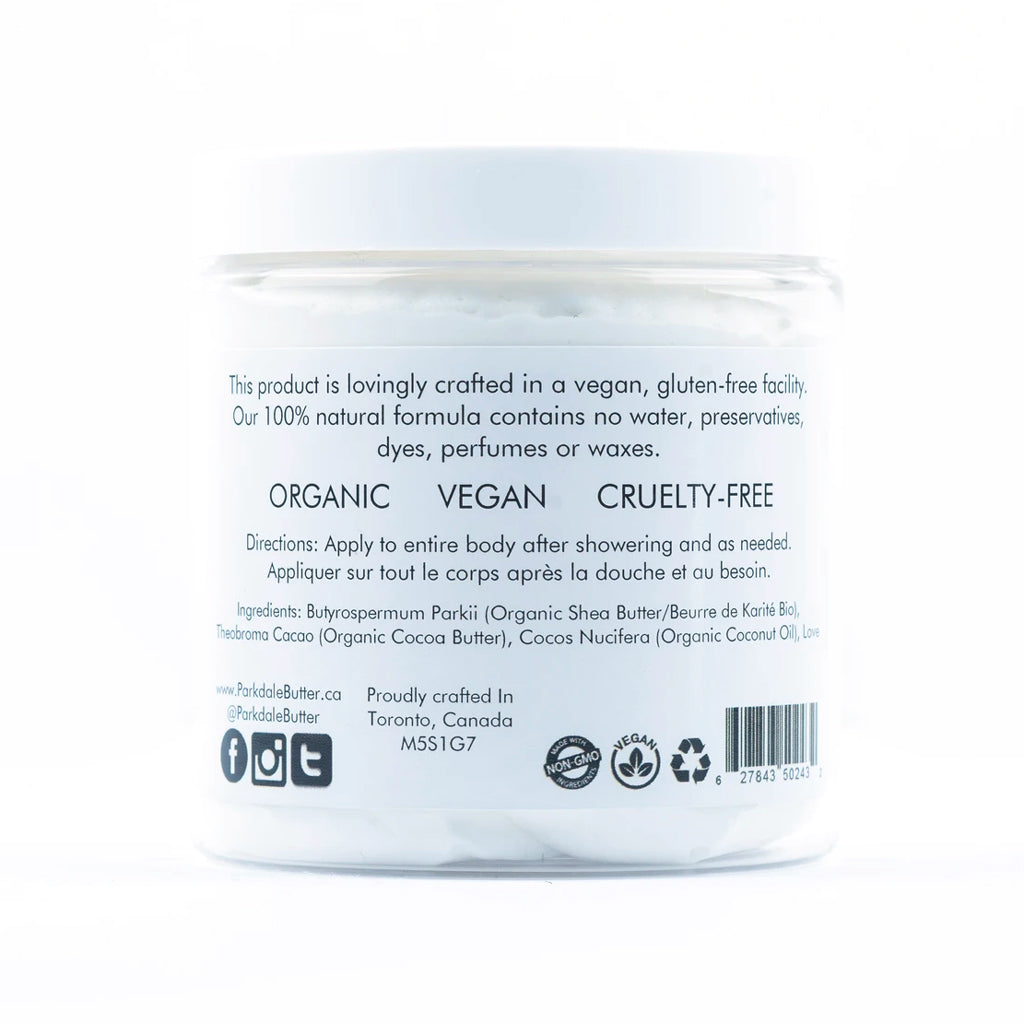 organic body butter - cocoanut | parkdale butter