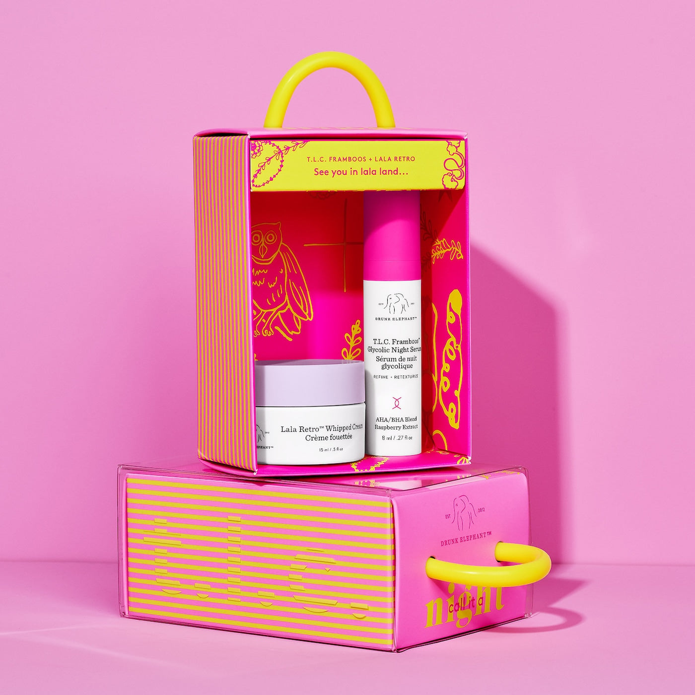 Drunk Elephant Call It A Night Glycolic Serum Moisturizer Duo Drunk Elephant Call It A Night Glycolic Serum Moisturizer Duo