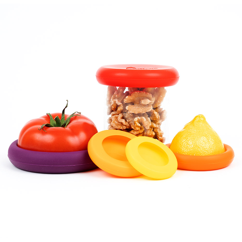reusable silicone food savers (set of 5) | Food Huggers