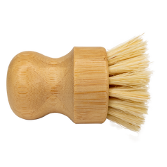 Sisal Mini Scrub Brush Bamboo Dish Scrubber - EcoFreax | Think Bigger.